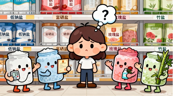 低钠盐、富硒盐、玫瑰盐、竹盐……这么多盐该怎么选？