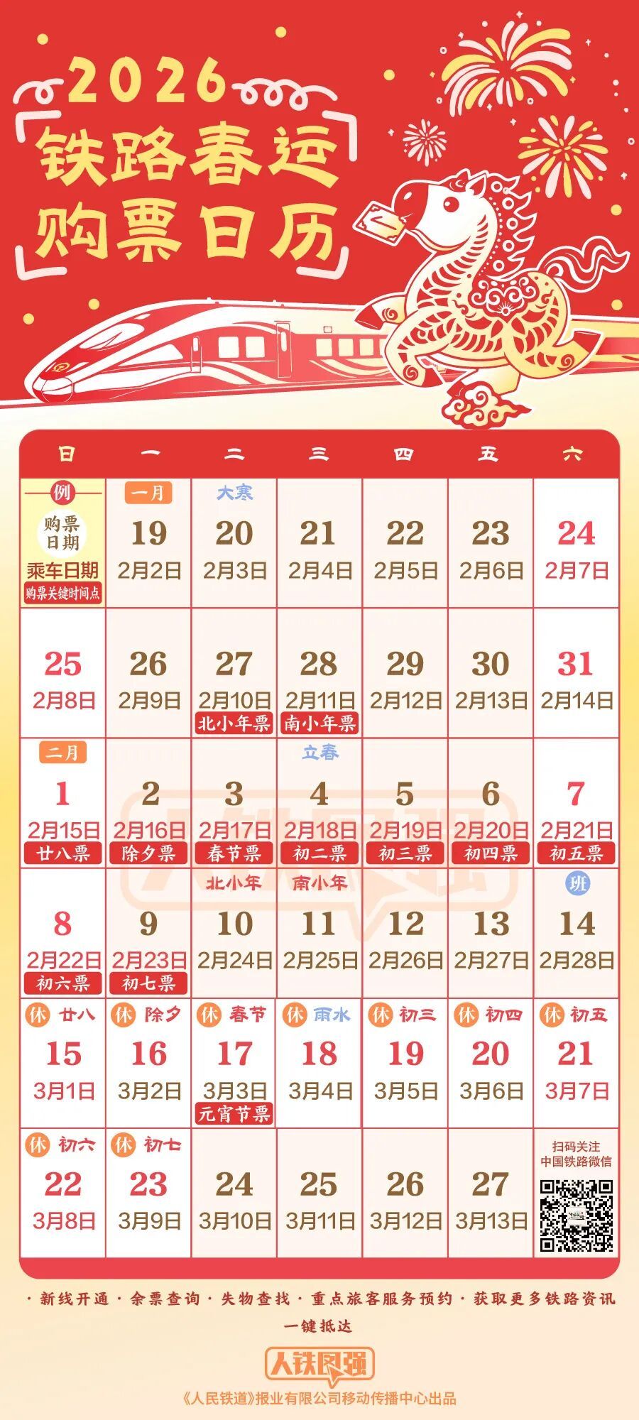 春节假期首日火车票今日开售 记好这些关键节点 春节假期首日火车票今日开售 记好这些关键节点