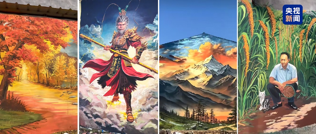 在村里为老人们画长城的人，被邀请来了真长城！