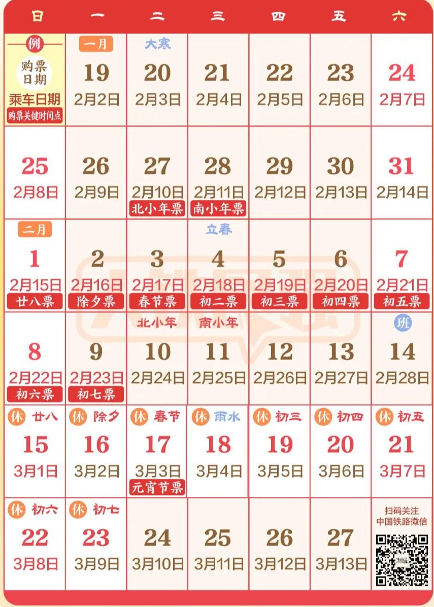 除夕火车票今日开售、火车票限时免费退……2026年春运开启！