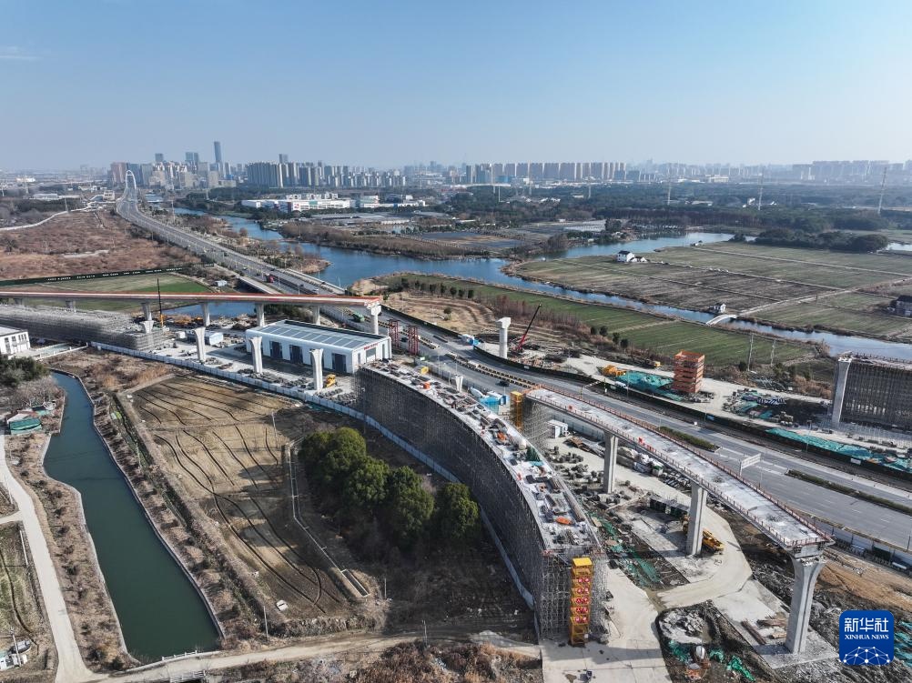 高铁苏州北站快速联络道项目建设进展顺利