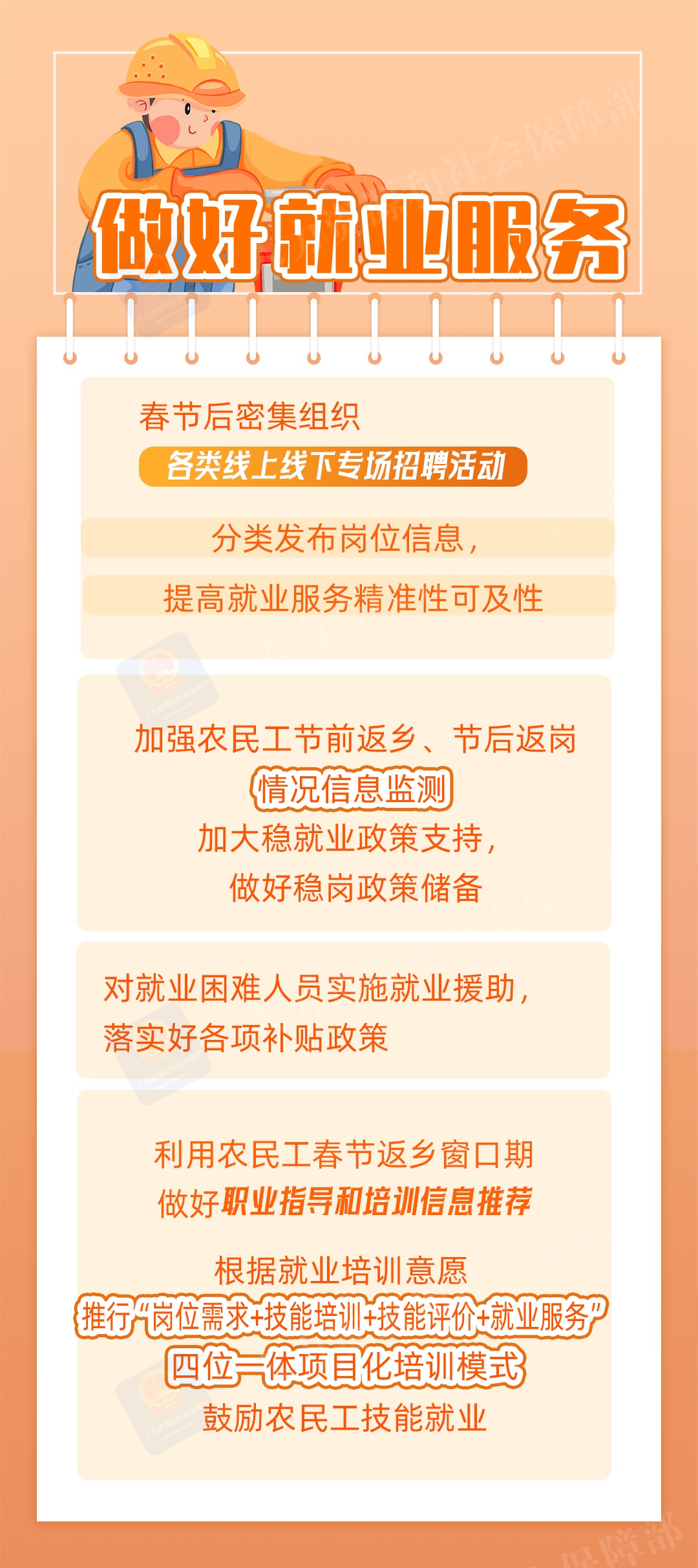“春暖农民工”服务行动来啦!一图看懂 “春暖农民工”服务行动来啦!一图看懂
