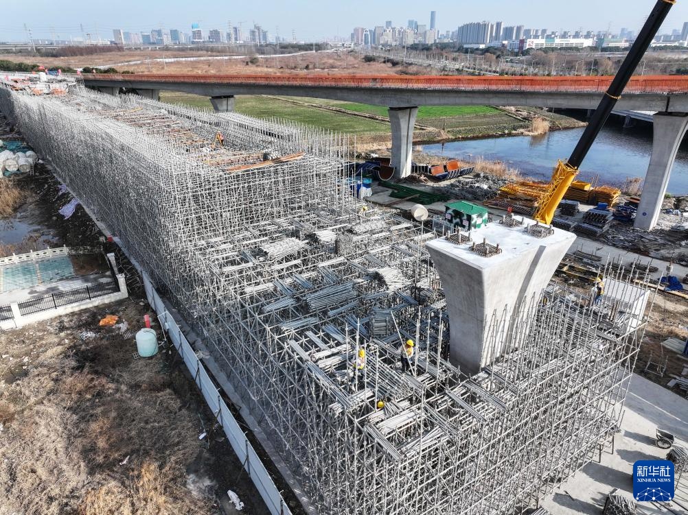 高铁苏州北站快速联络道项目建设进展顺利