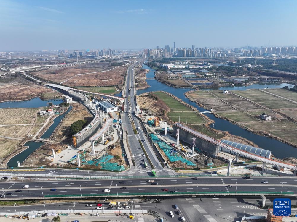 高铁苏州北站快速联络道项目建设进展顺利