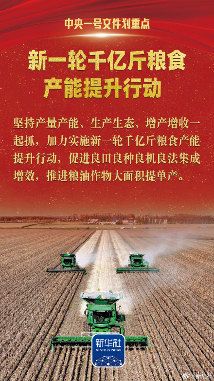 中央一号文件划重点！