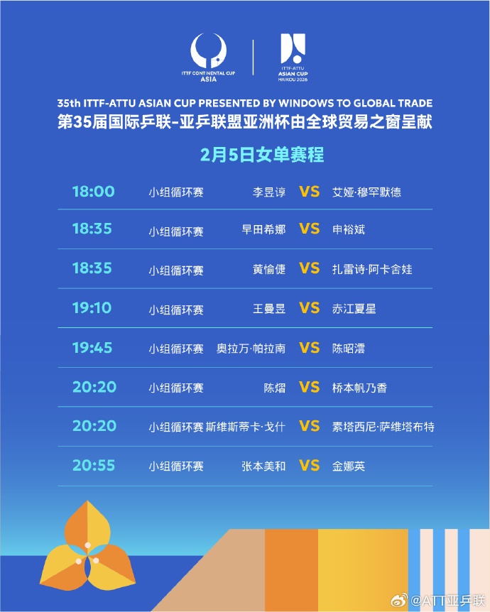 国乒12人全员开门红 今天将上演6场“中日对决”