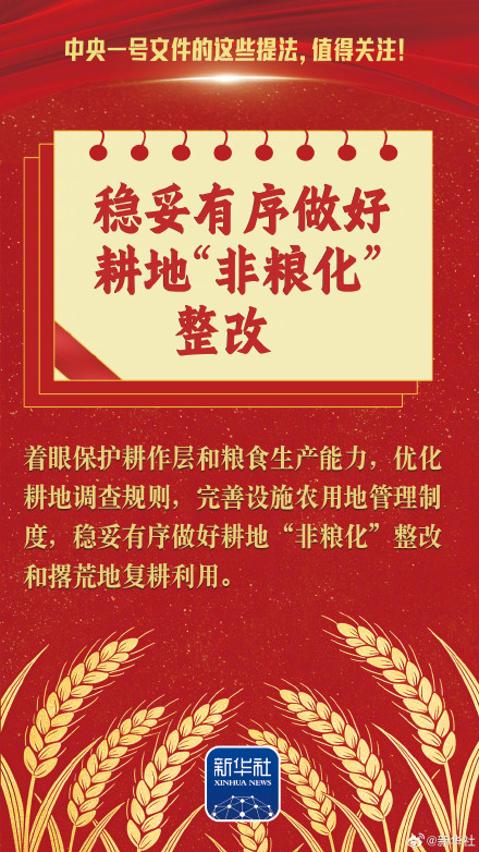 中央一号文件这些提法值得关注！