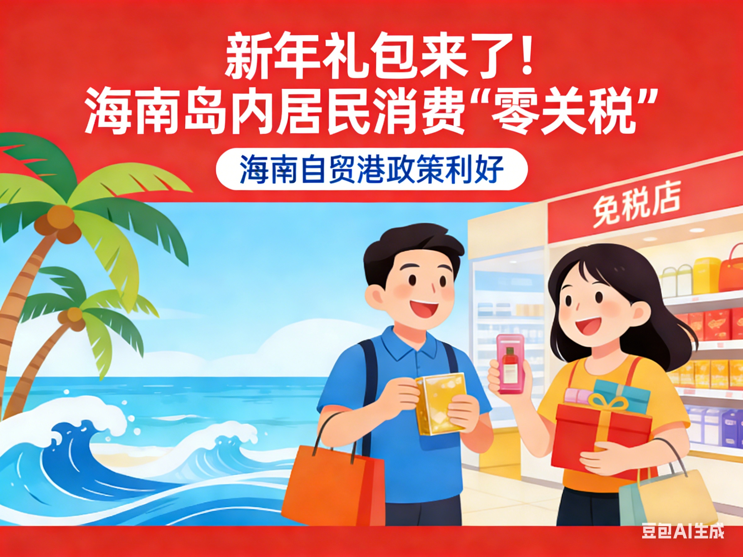 经济热点快评｜新年礼包来了！海南岛内居民消费“零关税”