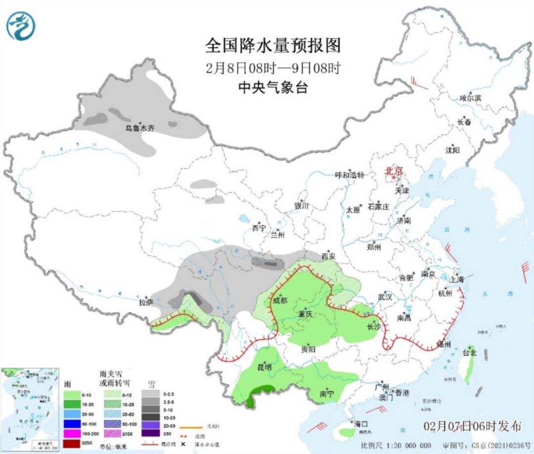 江南华南等地气温走低！四川西藏等地多雨雪天气