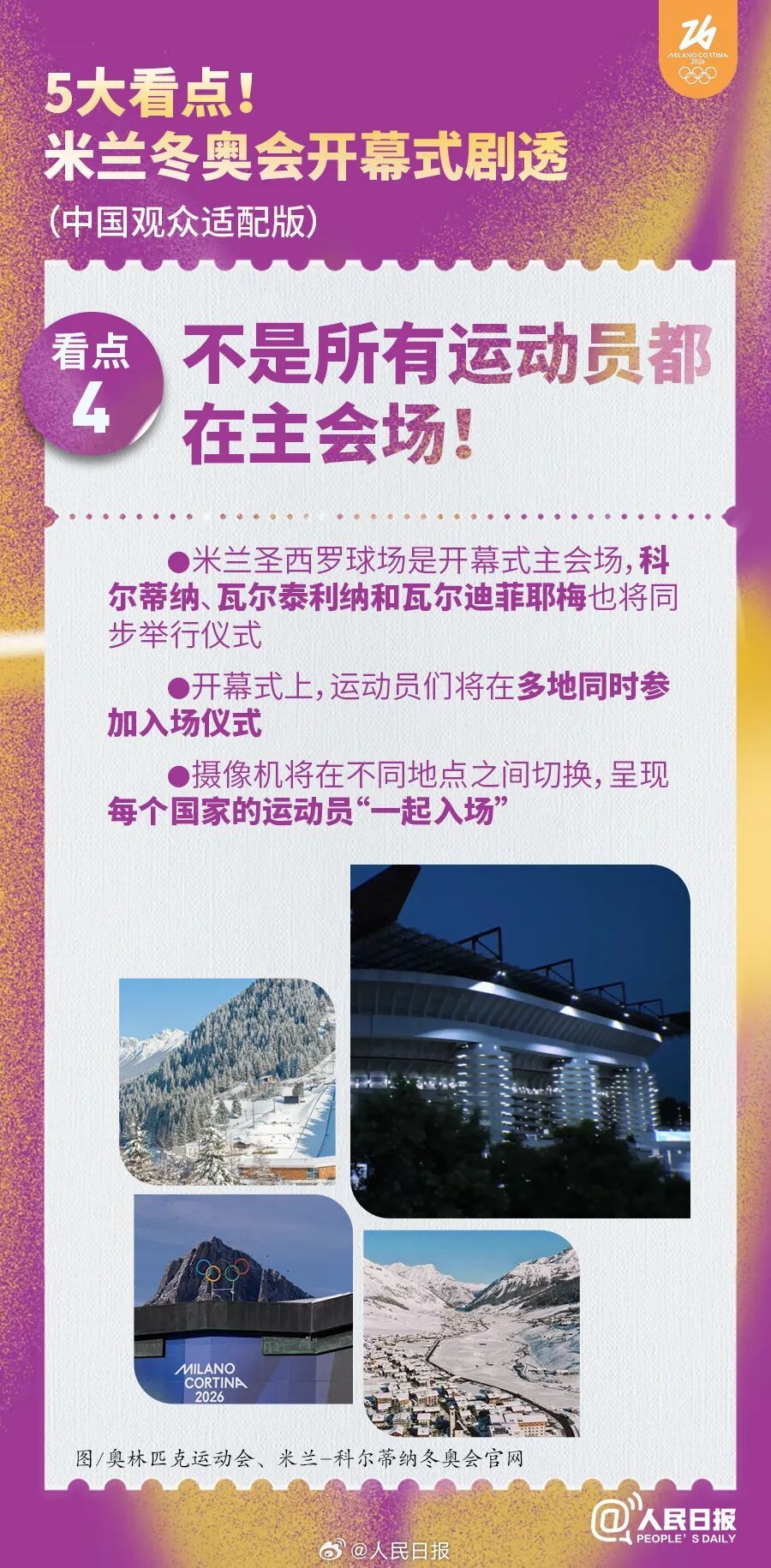 冬奥会开幕，中国红闪耀米兰！