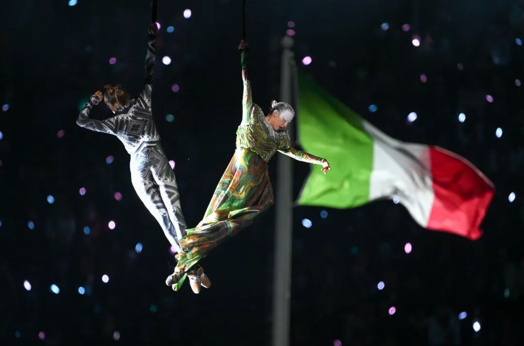 新华社出图丨这次是米兰冬奥会开幕式！每一张都是屏保
