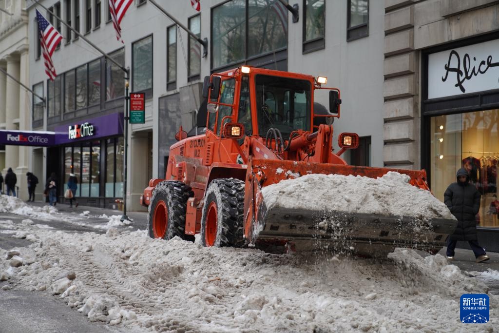 美国纽约：严寒天气