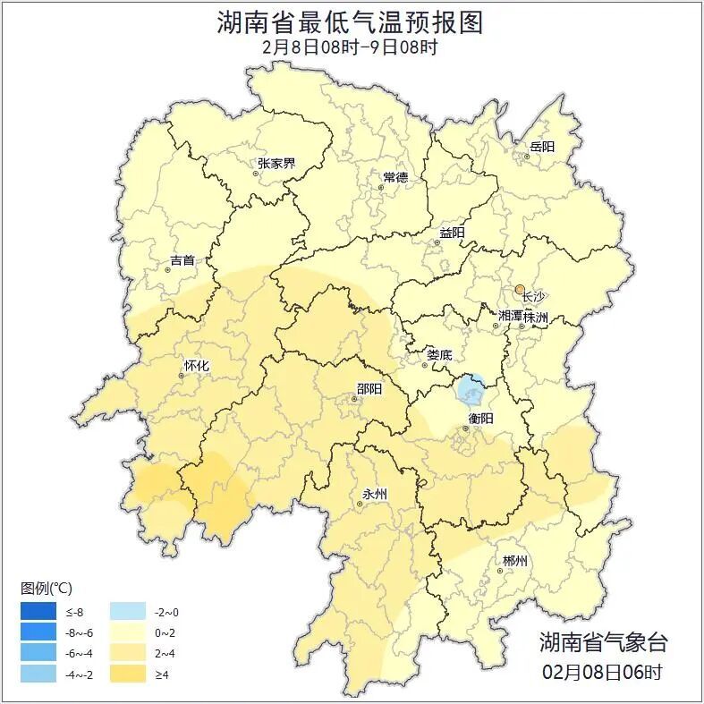湖南多地将迎降雨，局地有雨夹雪或雪