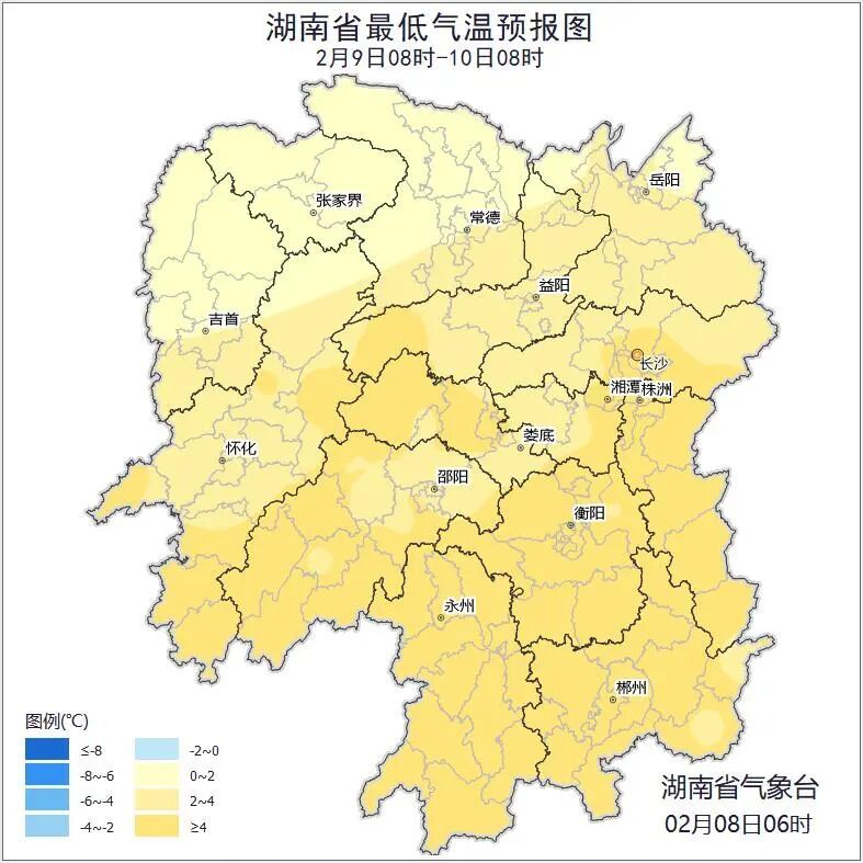 湖南多地将迎降雨，局地有雨夹雪或雪
