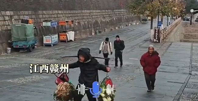 江西赣州“扁担少年”火了,清晨帮60多岁奶奶挑菜去菜市场卖 江西赣州“扁担少年”火了,清晨帮60多岁奶奶挑菜去菜市场卖