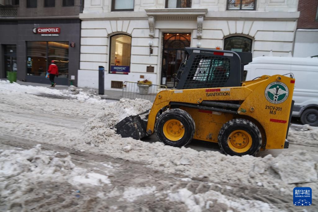 美国纽约：严寒天气