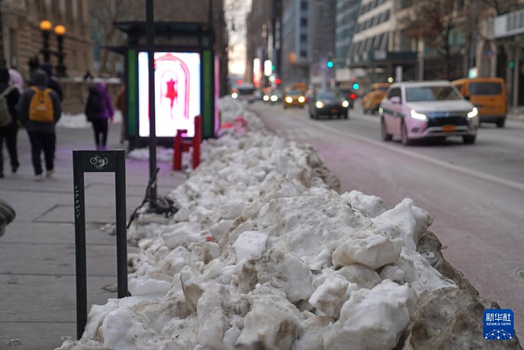 美国纽约：严寒天气
