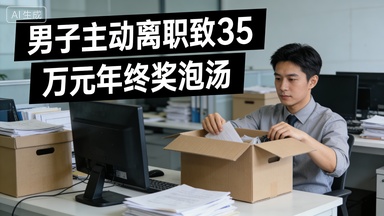 男子主动离职致35万元年终奖泡汤！年终奖发不发，到底谁说了算？