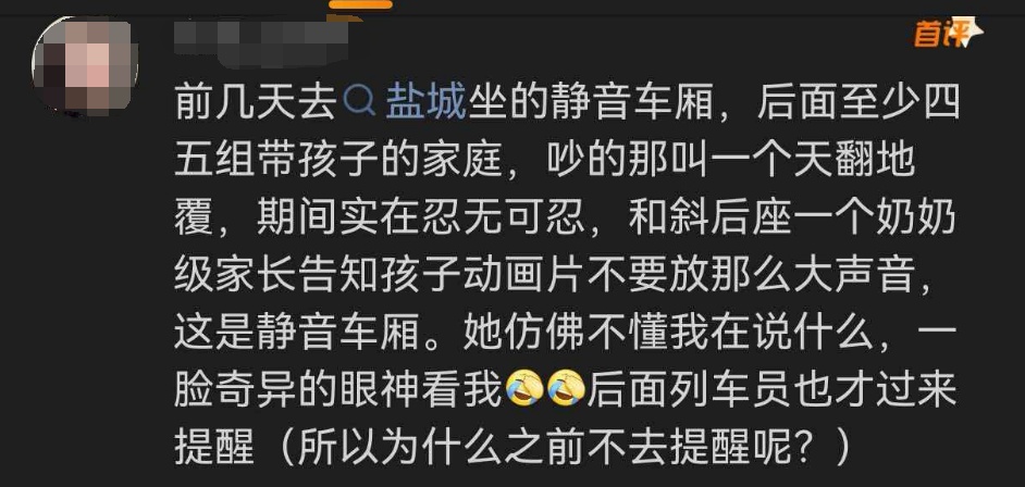 无座票乘客被劝离静音车厢？评论区吵翻，12306回应