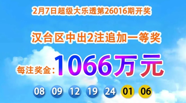 陕西男子用妻子生日号和幸运号买彩票中2个1066万元大奖，本人透露已坚持买了三年