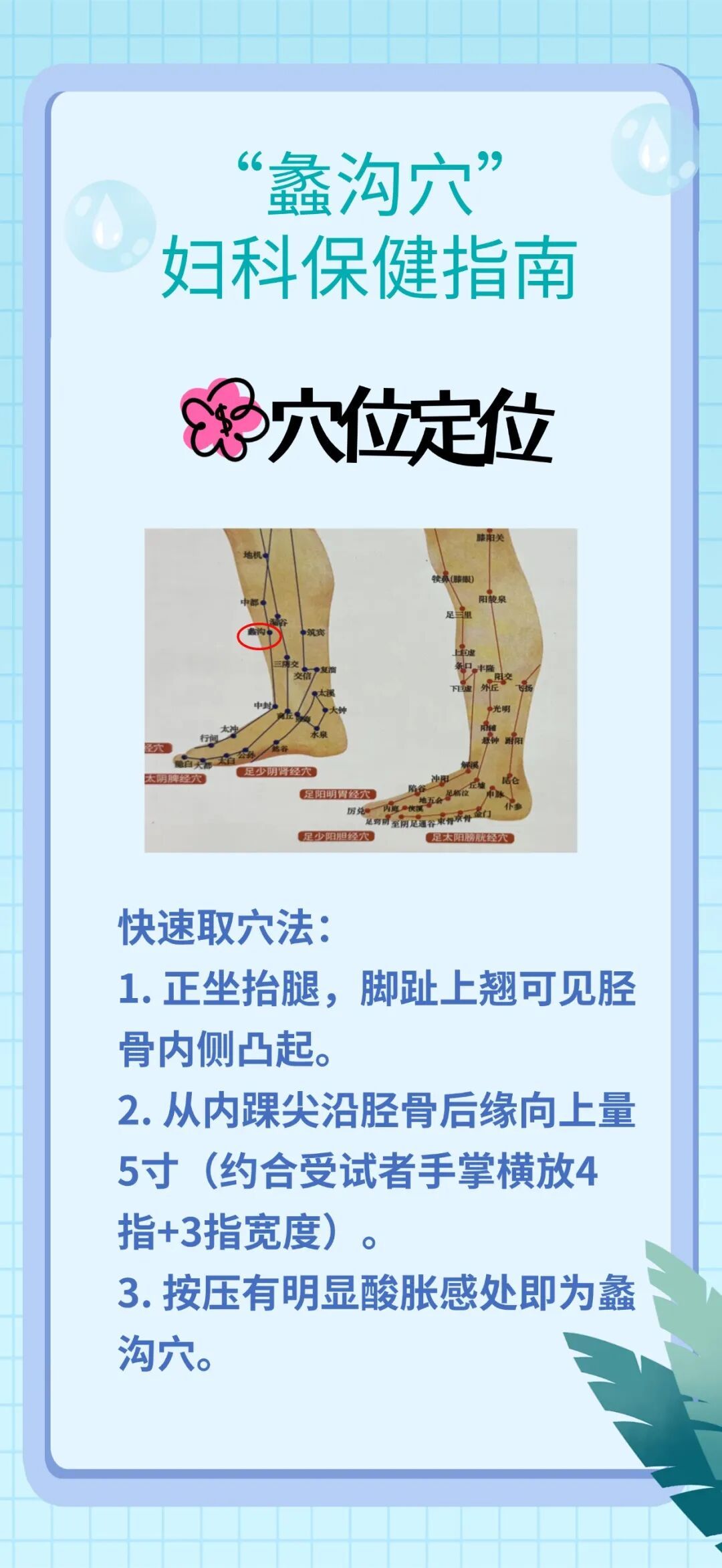 妇科不适别硬扛，日常按揉蠡沟穴，温和舒缓更舒心~