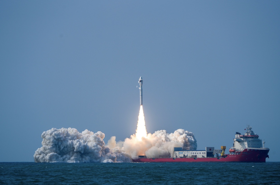 一箭七星！海上发射，成功