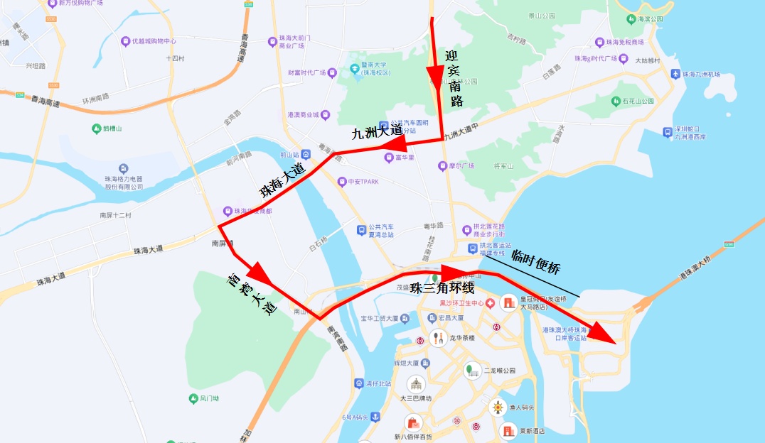 港珠澳大桥珠海口岸临时施工便桥将正式停用 港珠澳大桥珠海口岸临时施工便桥将正式停用