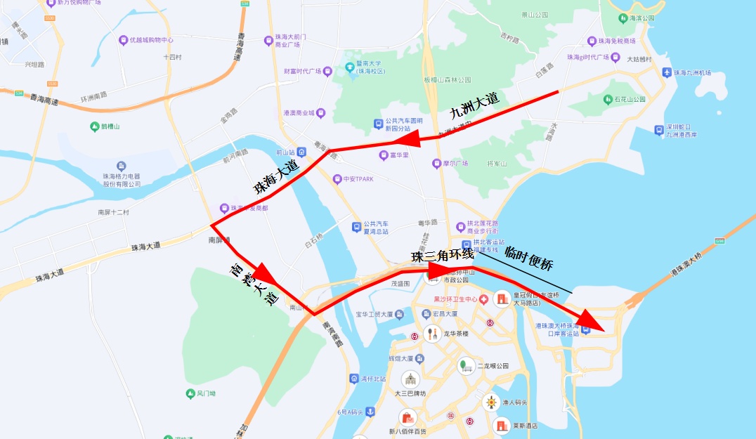 港珠澳大桥珠海口岸临时施工便桥将正式停用 港珠澳大桥珠海口岸临时施工便桥将正式停用