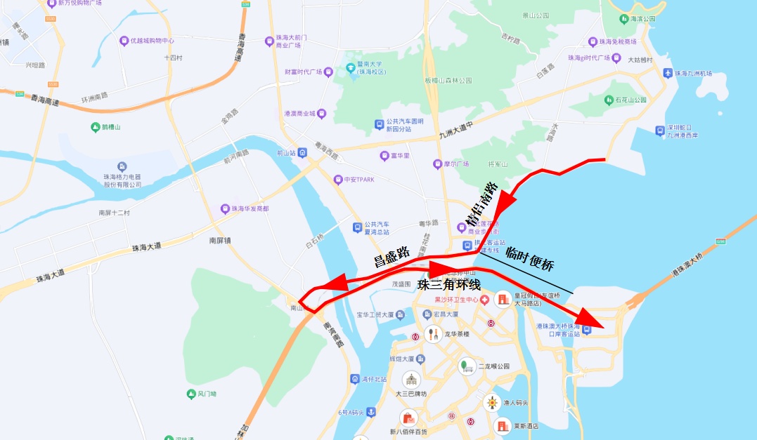港珠澳大桥珠海口岸临时施工便桥将正式停用 港珠澳大桥珠海口岸临时施工便桥将正式停用