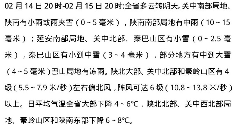 雨雪来袭，西安骤降10℃！陕西局地大雪→