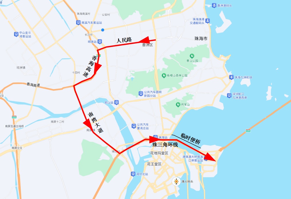 港珠澳大桥珠海口岸临时施工便桥将正式停用 港珠澳大桥珠海口岸临时施工便桥将正式停用