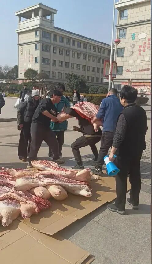 安徽一高中给优秀学生发奖，半扇猪整只羊扛回家！学校回应