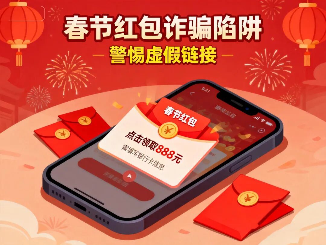 “新春抢红包”可能暗藏诈骗陷阱