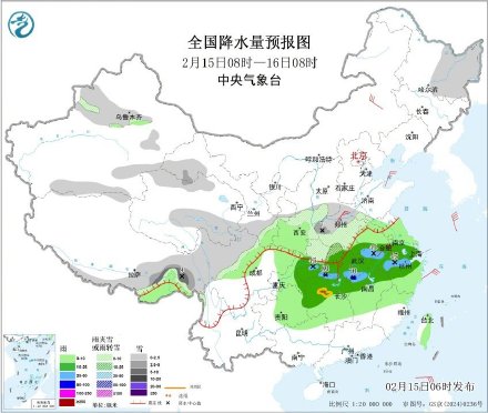 内蒙古东北地区等地出现大幅降温 寒潮雨雪继续影响中东部