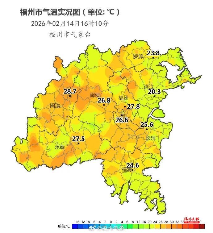 最高34.6℃！福州天气即将大反转！除夕降温又降雨......