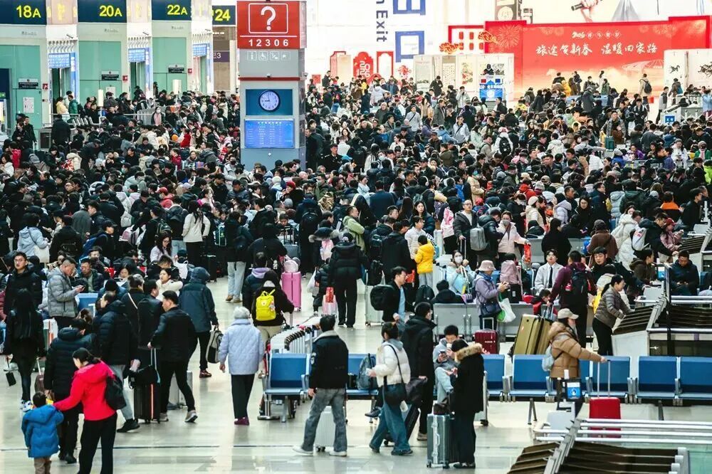 预计发送1395万人次！春节假期首日全国铁路客流集中在这些区间