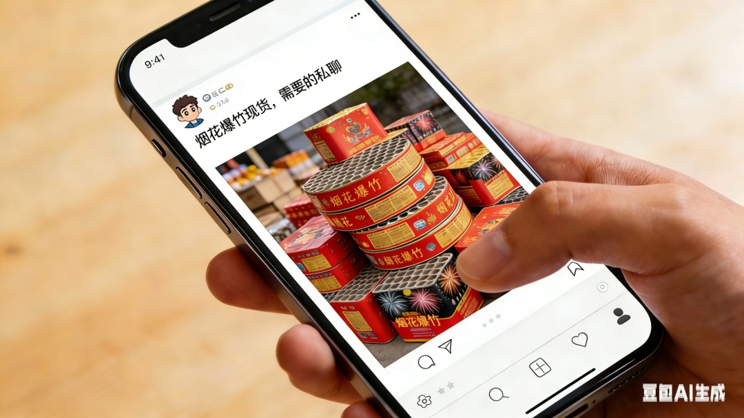 在朋友圈买烟花爆竹靠谱吗？