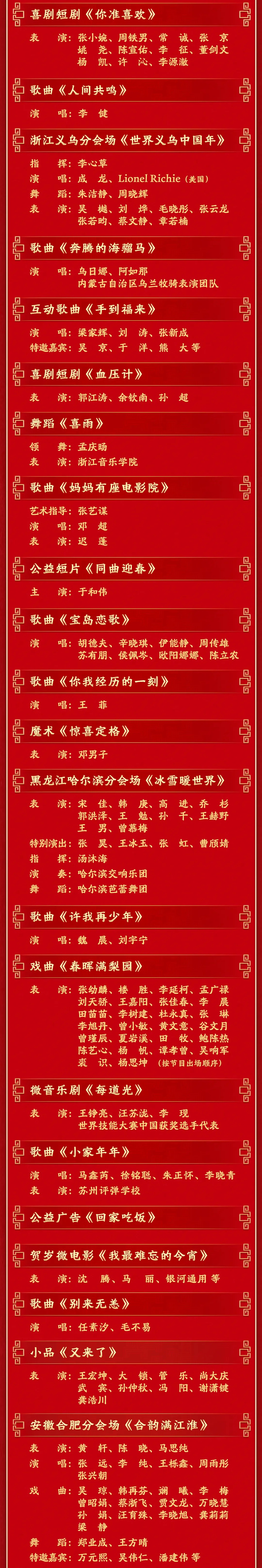 官宣！2026年央视春晚节目单来了：王菲将6登春晚，蔡明时隔7年回归，宇树机器人这回表演武术