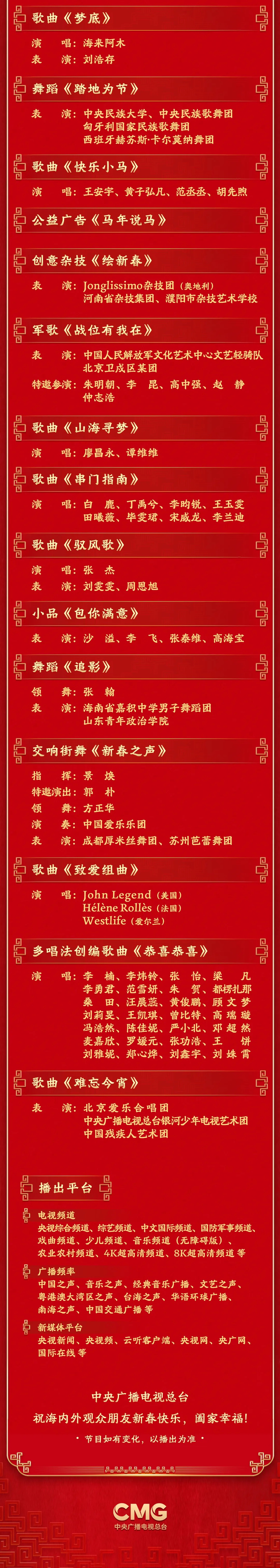 官宣！2026年央视春晚节目单来了：王菲将6登春晚，蔡明时隔7年回归，宇树机器人这回表演武术