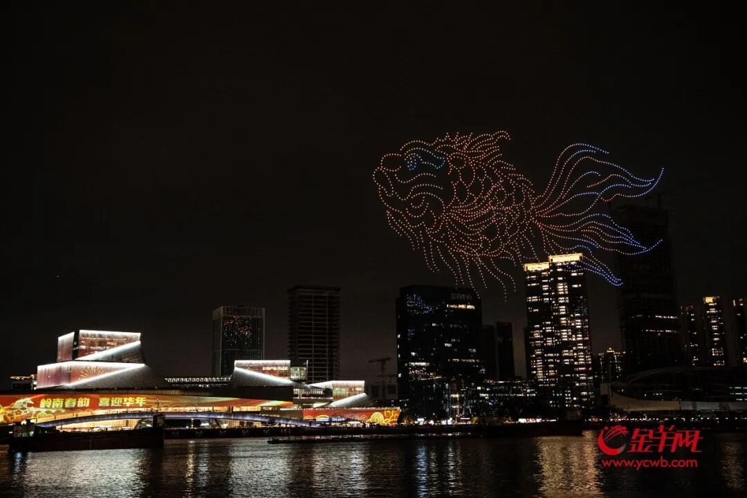 800米璀璨！广州白鹅潭15万发烟花点亮马年夜空