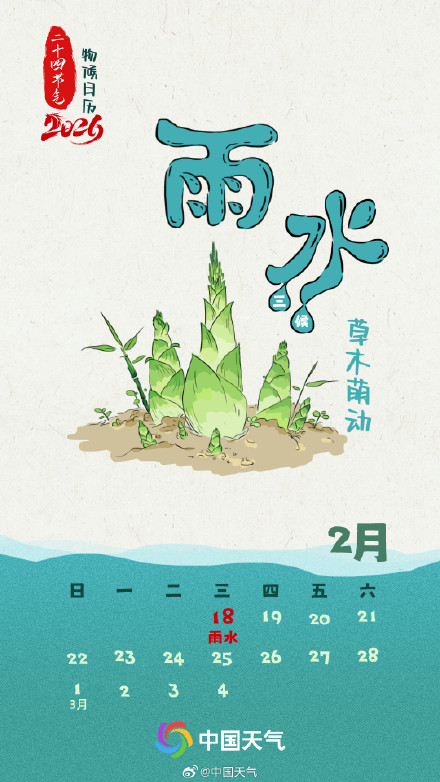 节气物候图鉴：春风化雨 全国草木萌动地图 看哪里雨水时节春意显