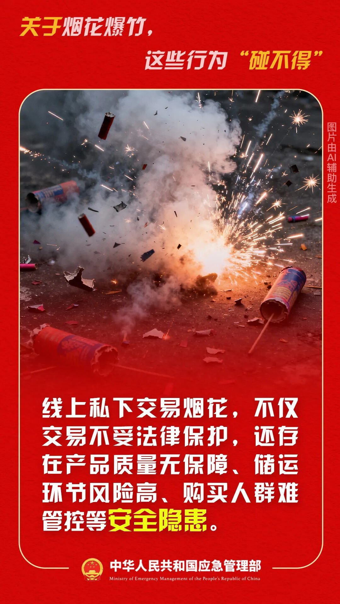 @所有人 烟花爆竹安全燃放指南,请查收! @所有人 烟花爆竹安全燃放指南,请查收!