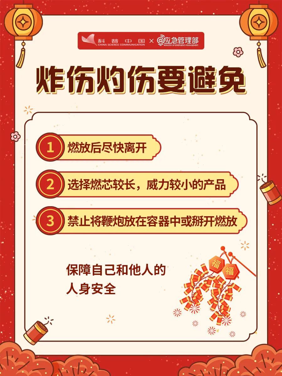 @所有人 烟花爆竹安全燃放指南,请查收! @所有人 烟花爆竹安全燃放指南,请查收!