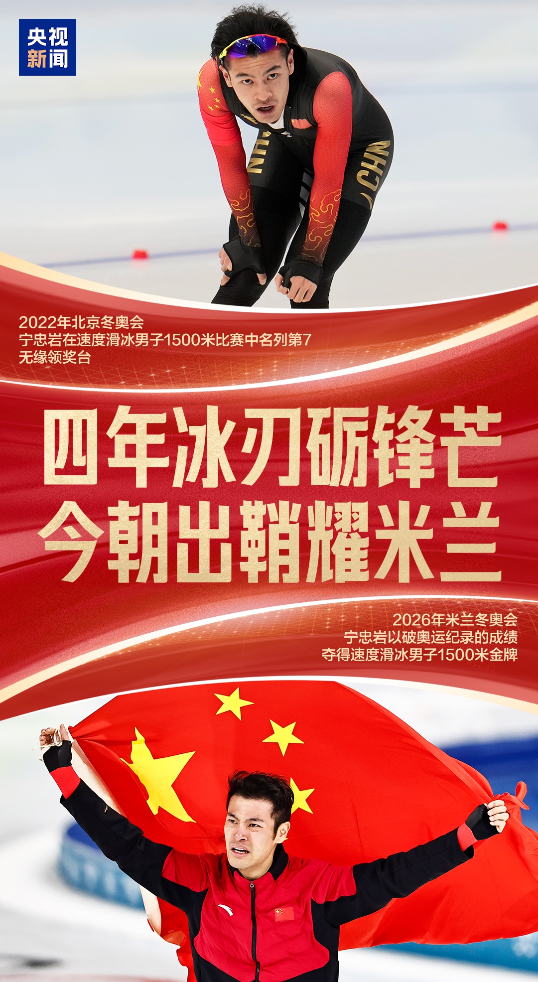 宁忠岩破奥运纪录摘金！从手机屏保到现实，他跨过了那座“大山”