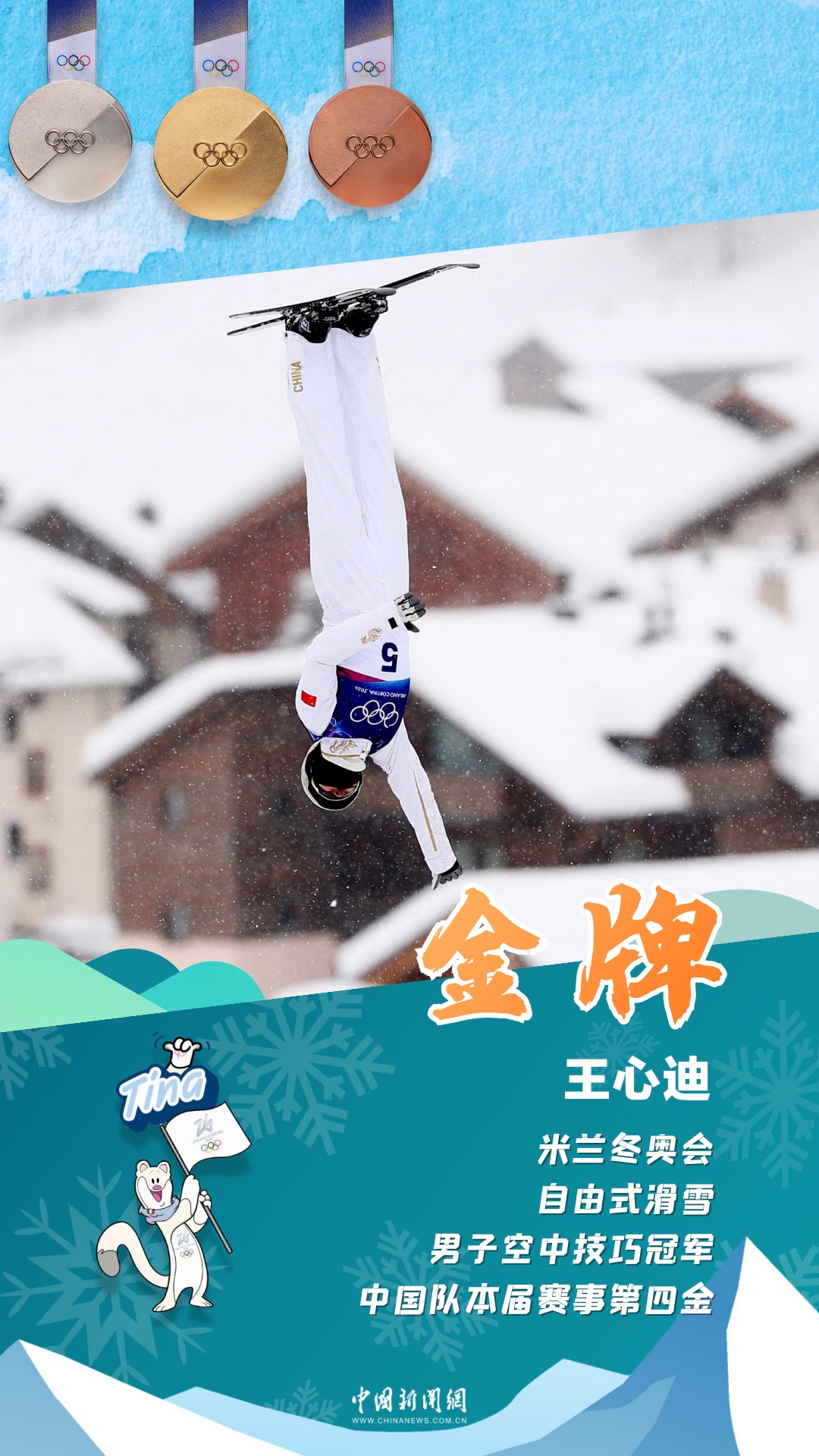 中国队第4金!徐梦桃后,老公王心迪也夺金 中国队第4金!徐梦桃后,老公王心迪也夺金