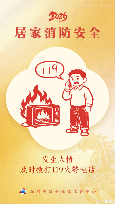 马年春节居家防火图鉴 马年春节居家防火图鉴