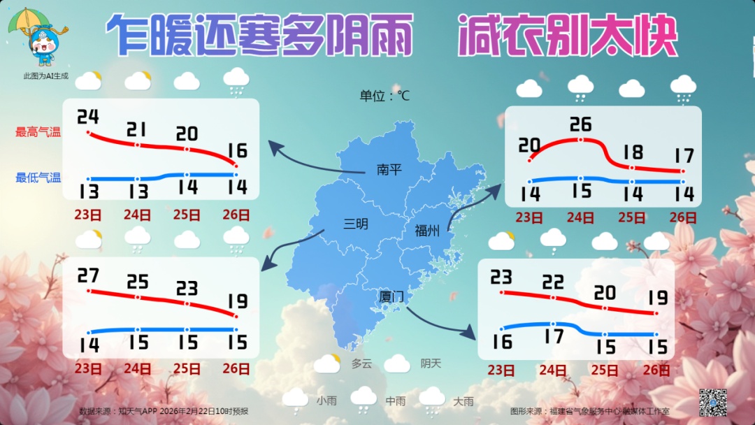 今天市区直冲30℃！明天福州大降温！降雨也将到来！