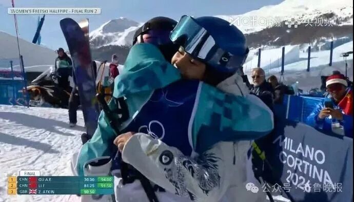 谷爱凌，冠军！山东选手李方慧亚军！