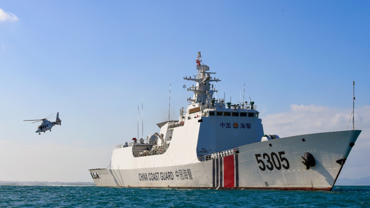 砺剑海天！大图直击海警舰艇编队训练现场