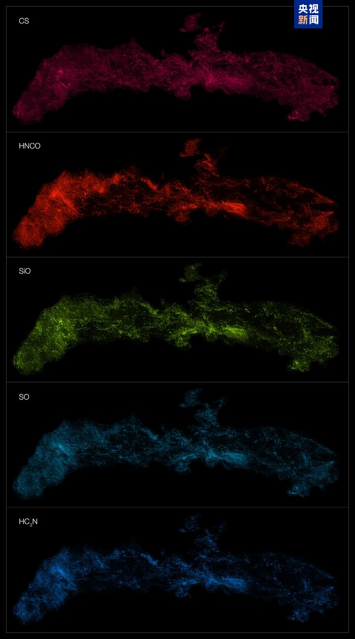 史上最大规模ALMA图像揭示银河系核心隐藏的化学结构